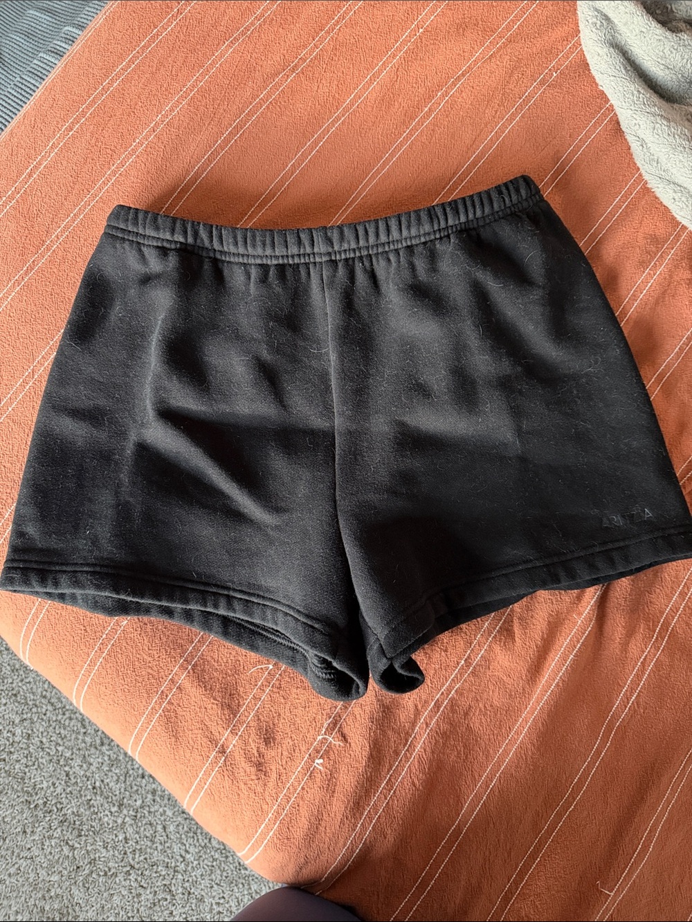 Black Aritzia Sweatfleece Shorts